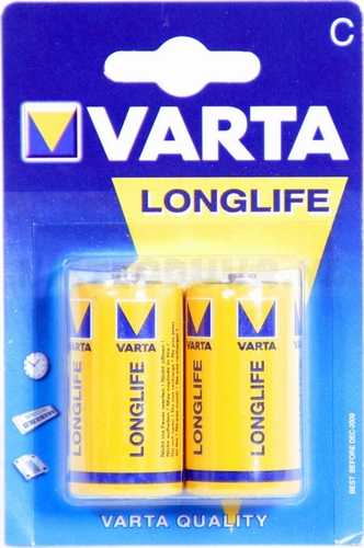 Varta Longlife batterij R14 Baby per 2 stuks