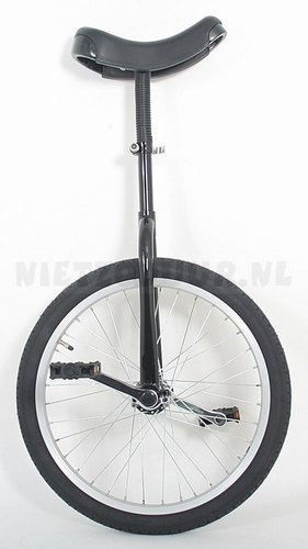 Eenwieler 20 inch zwart