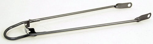 Spatbordstangen 28 x 1 5/8 bumper lichtgrijs as montage