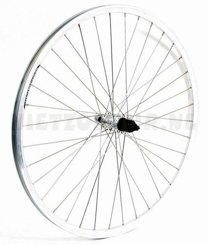 Achterwiel 28 x 1 5/8 x 1 1/4 aluminium voor cassette 8V