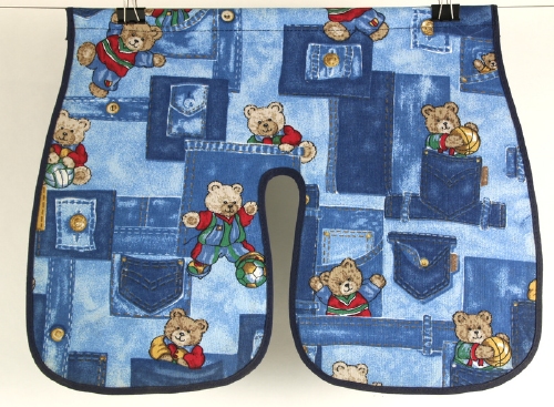 Bobike windschermflap jeans bear blue