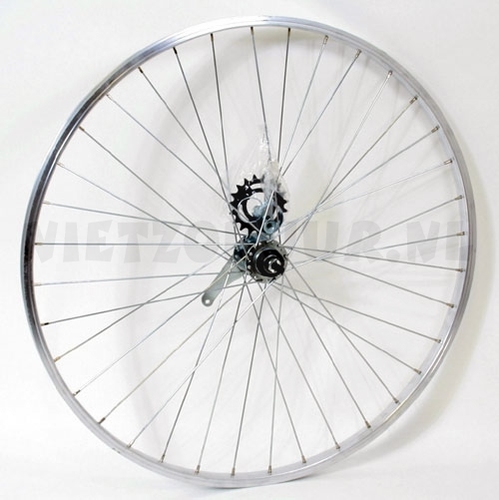 Achterwiel 28 x 1 5/8 x 1 3/8 aluminium velg terugtraprem