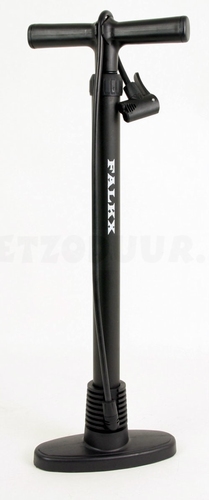 Fietspomp Falkx op voetstuk
