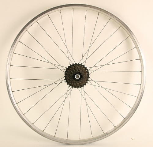 Achterwiel 28 inch met freewheel 7V