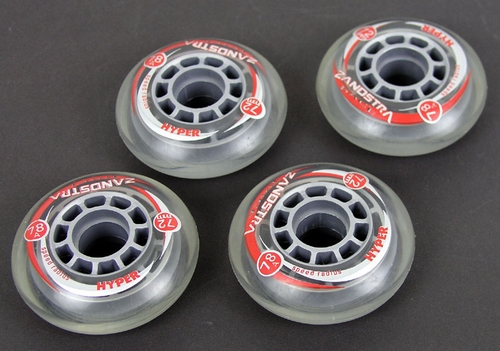 Inline skate wielen 72 mm 78A per 4 stuks