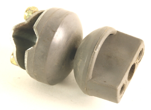 Gebruikte bobike montage knop tot 18 mm grijs per stuk