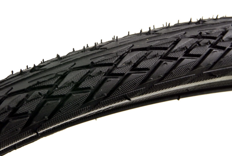 Buitenband 28 x 1 5/8 x 1 3/8 zwart met reflecterende bies