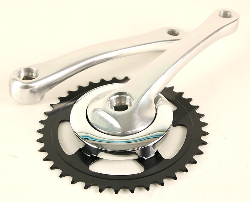 Crankstel aluminium met stalen blad 38 Tanden