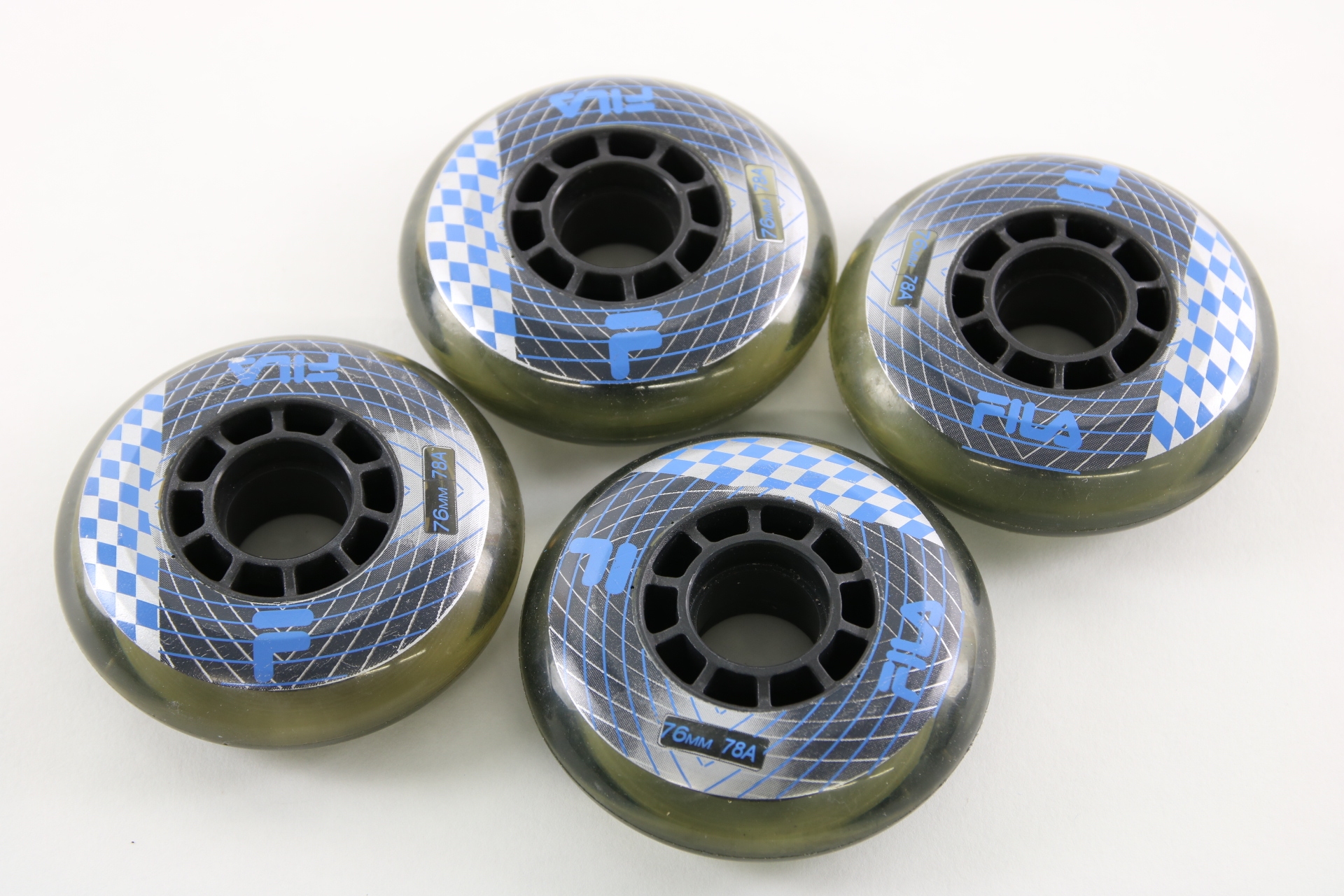 Inline skate wielen 76 mm 78A per 4 stuks