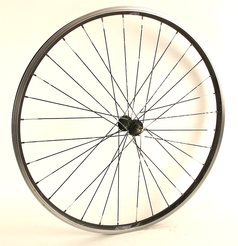 Voorwiel 28 x 1 5/8 x 1 3/8 zwarte velg