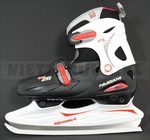 Nijdam 026 ijshockey schaatsen verstelbaar 30-33 zw/w/ro