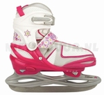 Nijdam 3171 kunstschaatsen verstelbaar 30 - 33 roze/wit