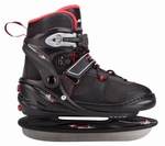 Nijdam 3135 ijshockey schaatsen verstelbaar 30-33 zwart/rood
