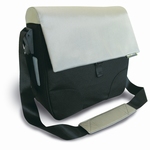 Basil enkel preston officebag grijs/lichtgroen