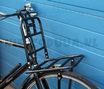 Voordrager fiets zwart 30 cm