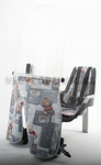 Bobike windschermflap jeansbear grey