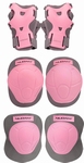 Junior beschermsetje pols, knie, elleboog maat M roze