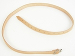 Lederen riem met gesp 100 cm