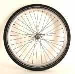 Voorwiel aluminium velg 24 x 1.75