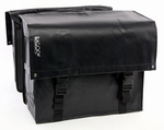 Bagoo dubbele fietstas bisonyl zwart 46 liter