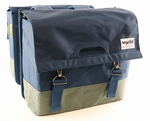 Urban Proof dubbele fietstas 40 liter blauw/groen