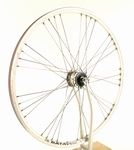 Voorwiel 28 inch met aluminium velg 9x4 rigida