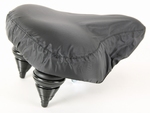 Regenhoes fietszadel zwart