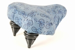 Regenhoes fietszadel blauw fiets