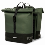 Urban proof dubbele fietstas rolltop groen 38 liter