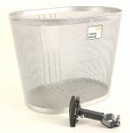 Fietsmand voorop New look zilverkleur