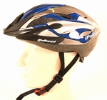 Fietshelm Polisport apocalypse 58-61 cm zwart/blauw/zilver